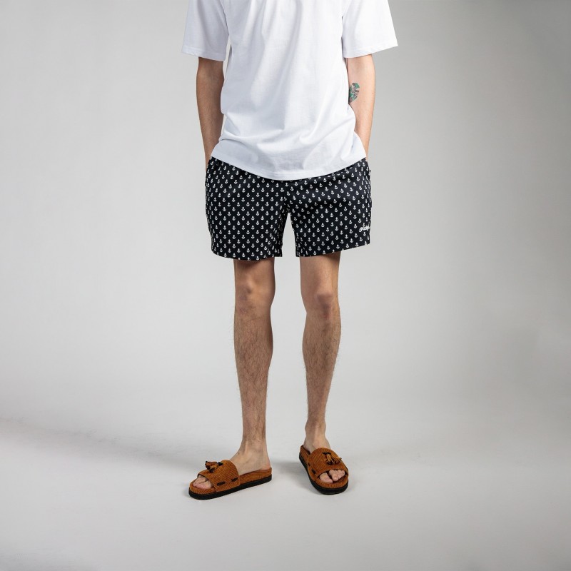 Pockies Anchor Shorties Boardshort Black