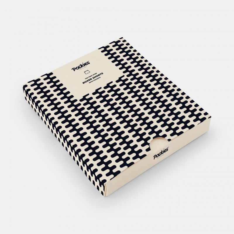 Pockies Navy Wavey Boxer Shorts Navy