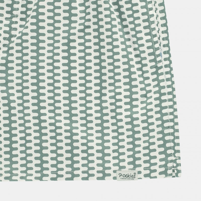 Pockies Green Wavey Boxer Shorts Green