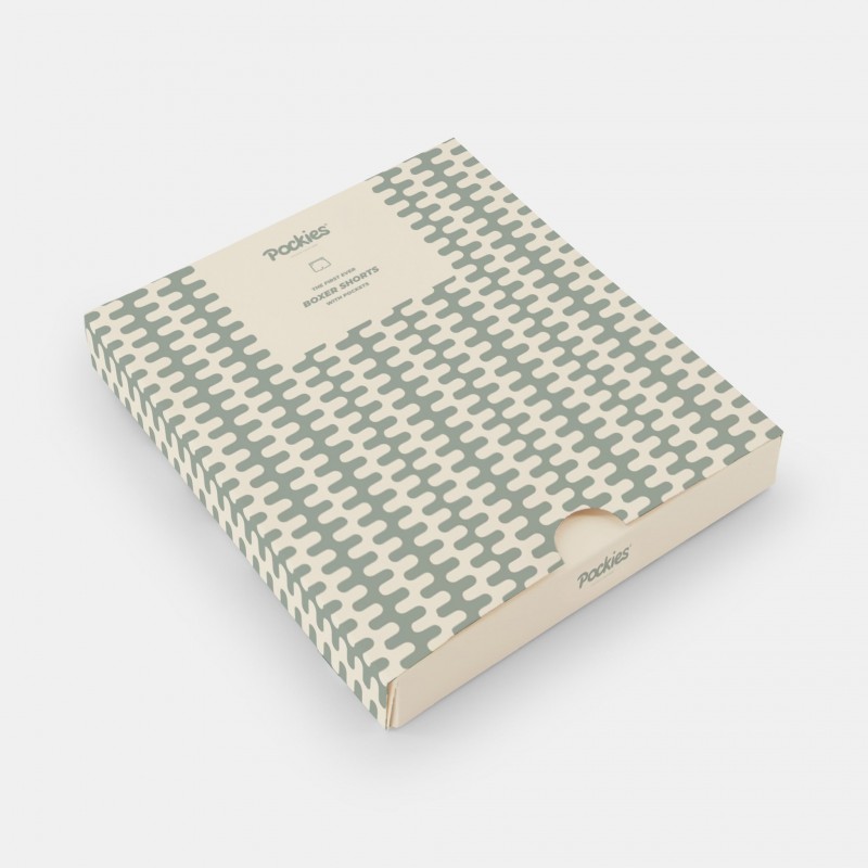 Pockies Green Wavey Boxer Shorts Green