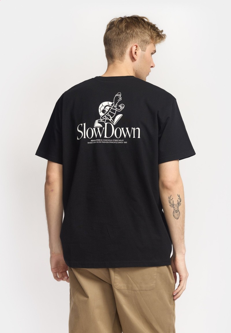 Revolution 1423 SLO Loose Tee Black