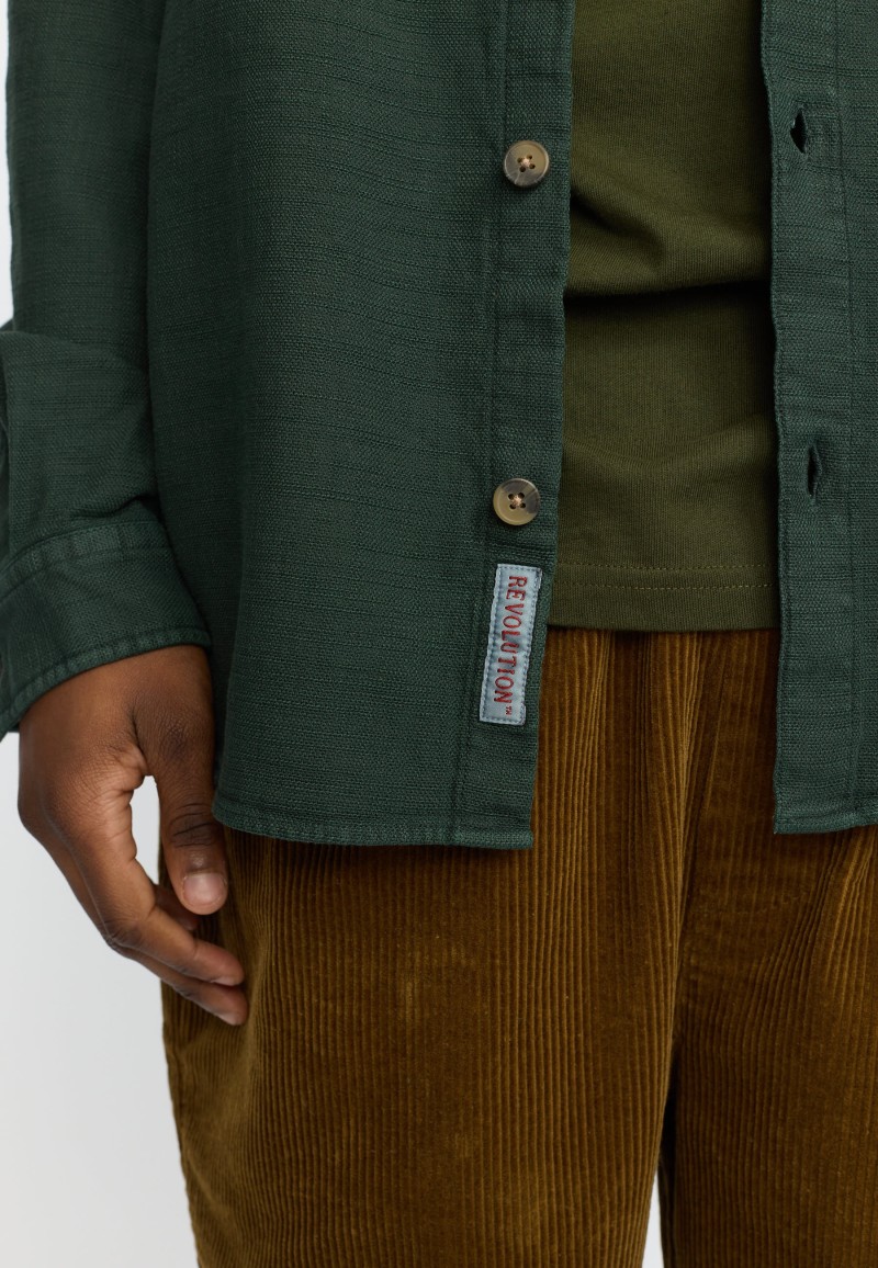 Revolution 3997 Loose Shirt Dark Green