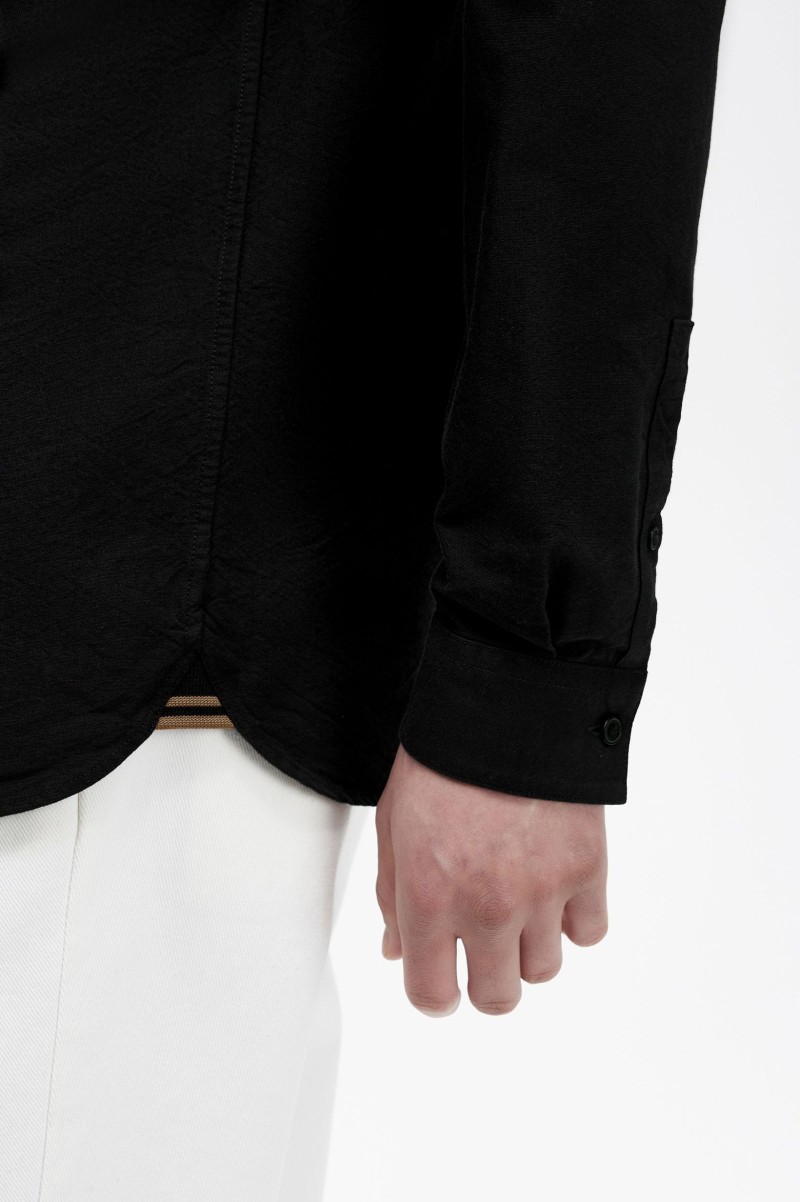 Fred Perry M5516 Oxford Shirt Black