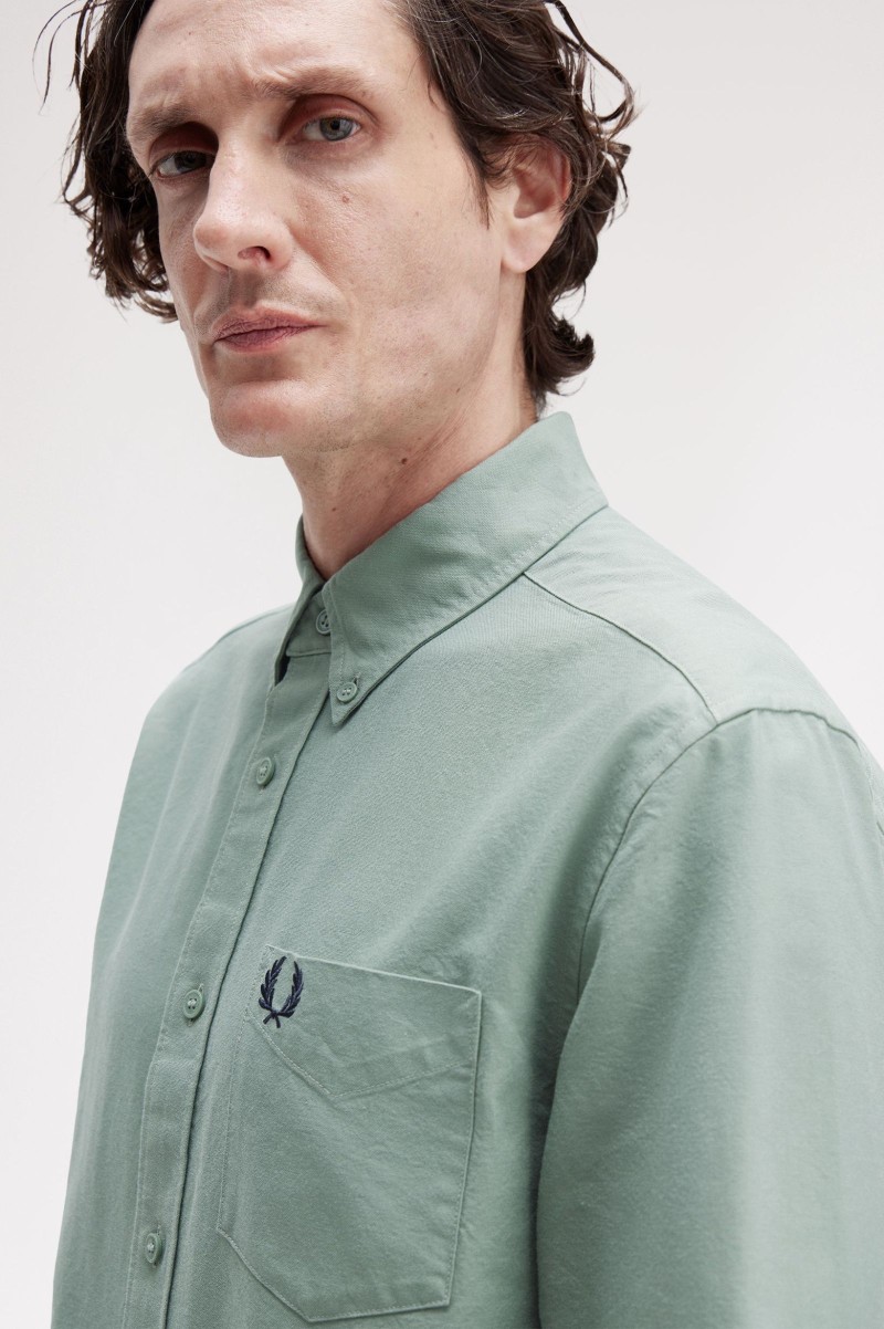 Fred Perry M5516 Oxford Shirt Bayleaf