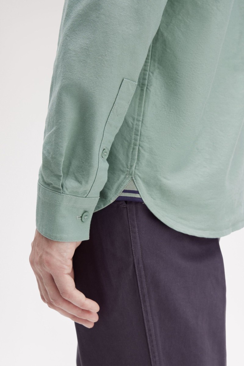 Fred Perry M5516 Oxford Shirt Bayleaf