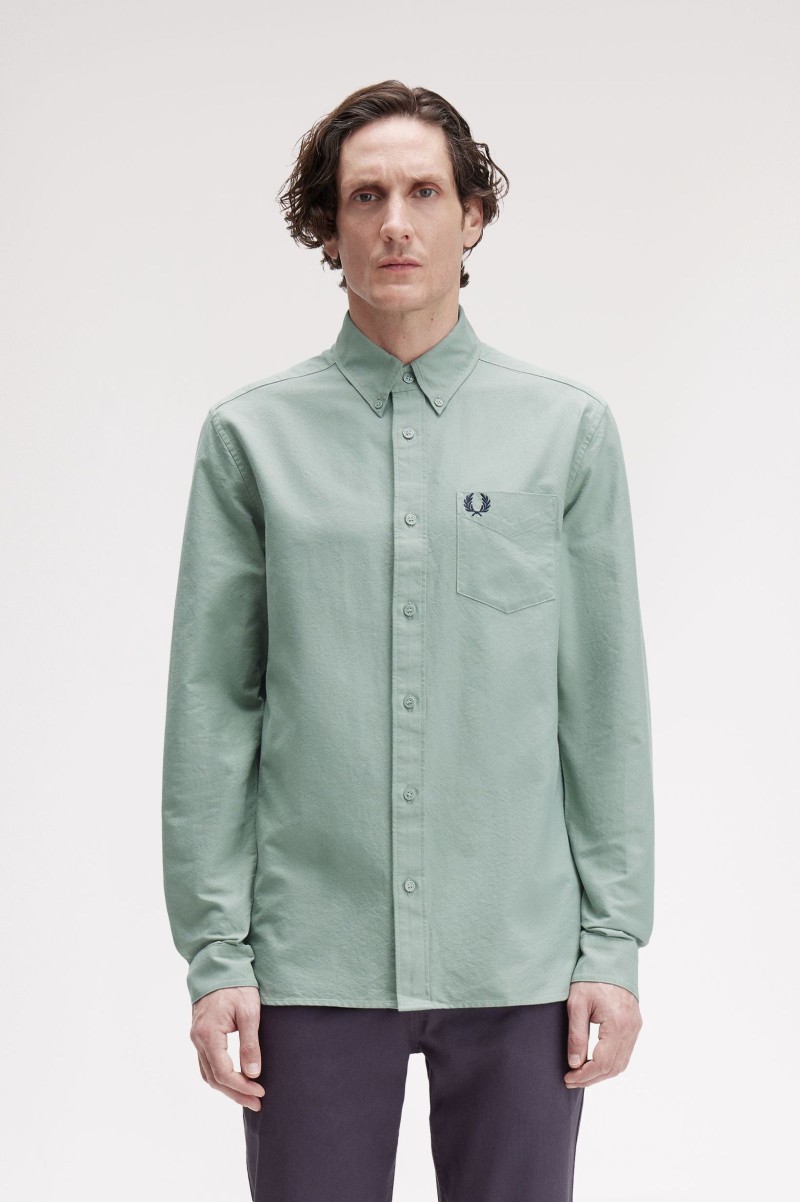 Fred Perry M5516 Oxford Shirt Bayleaf