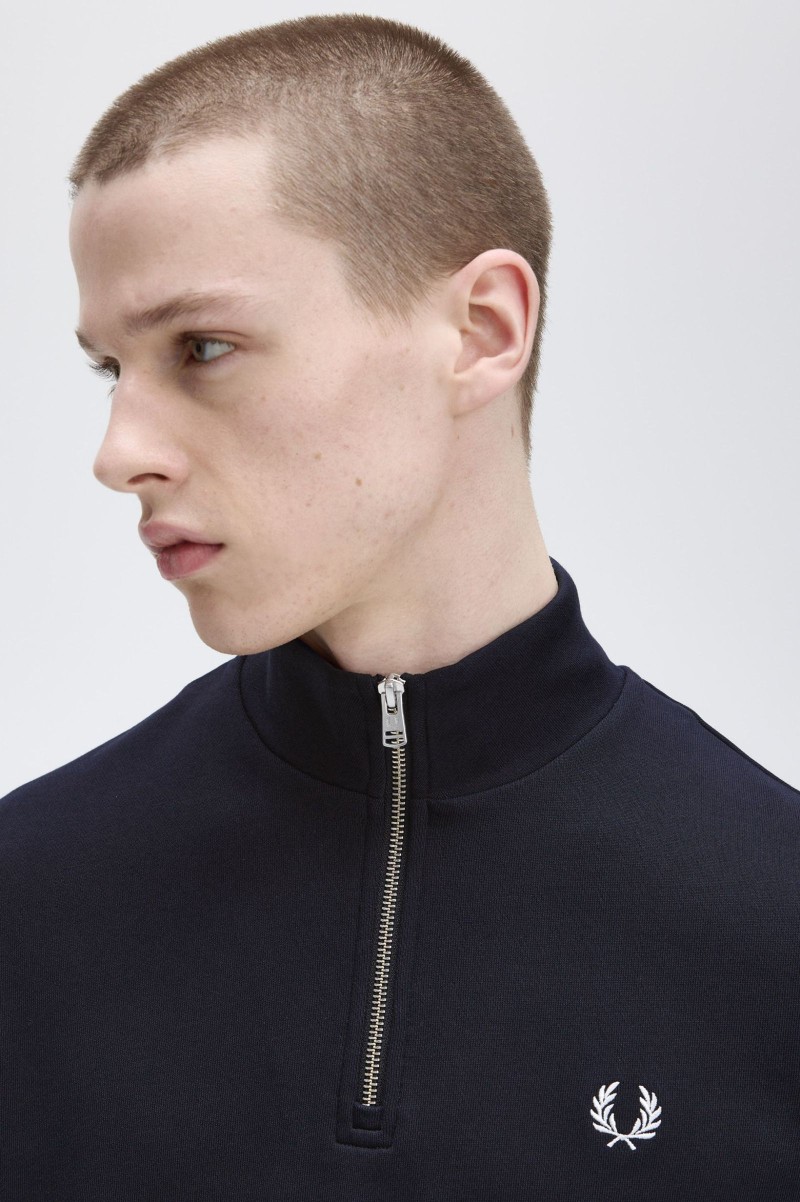 Fred Perry Half Zip Sweat Navy