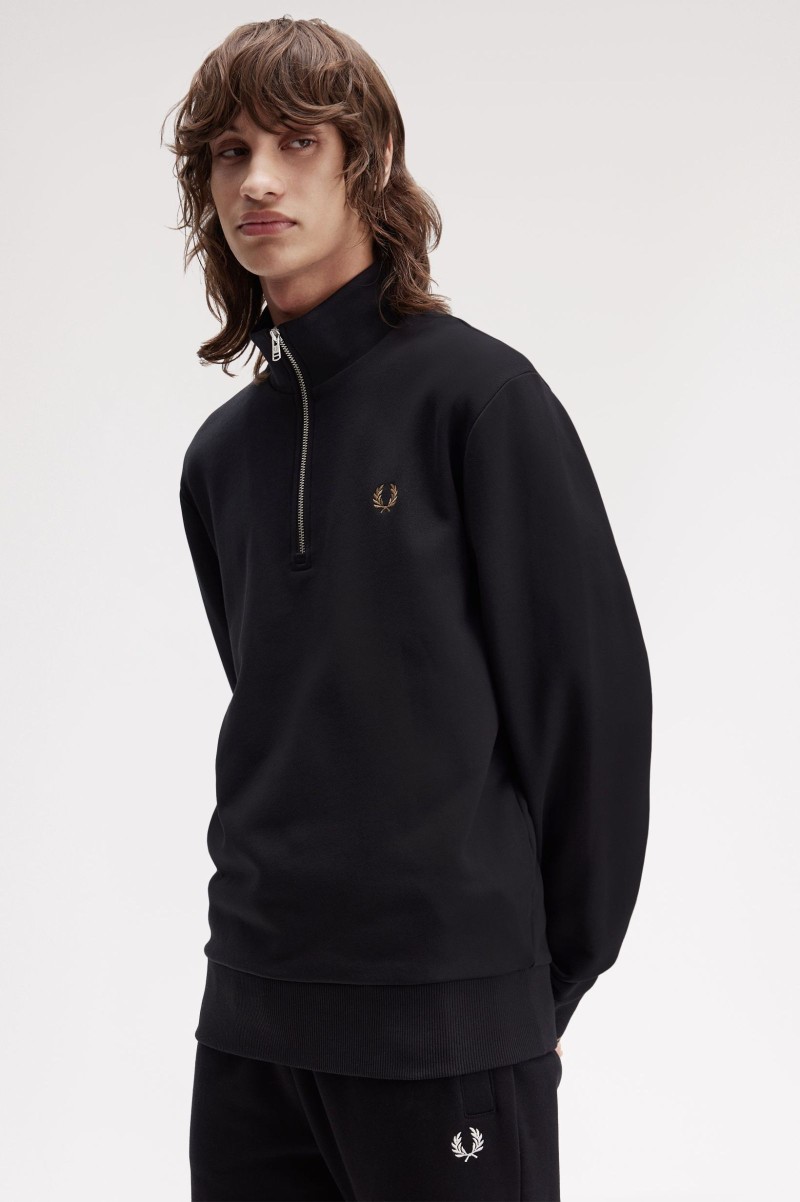Fred Perry M3574 Half Zip Sweat...