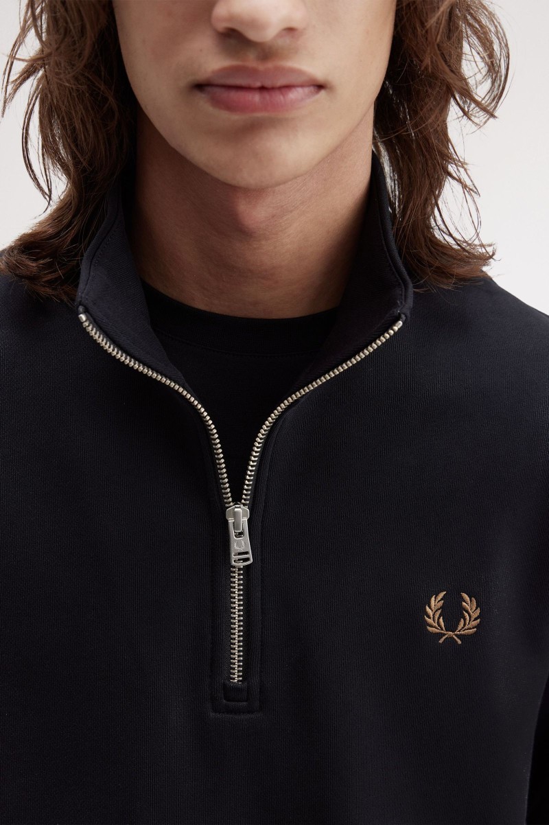 Fred Perry M3574 Half Zip Sweat...