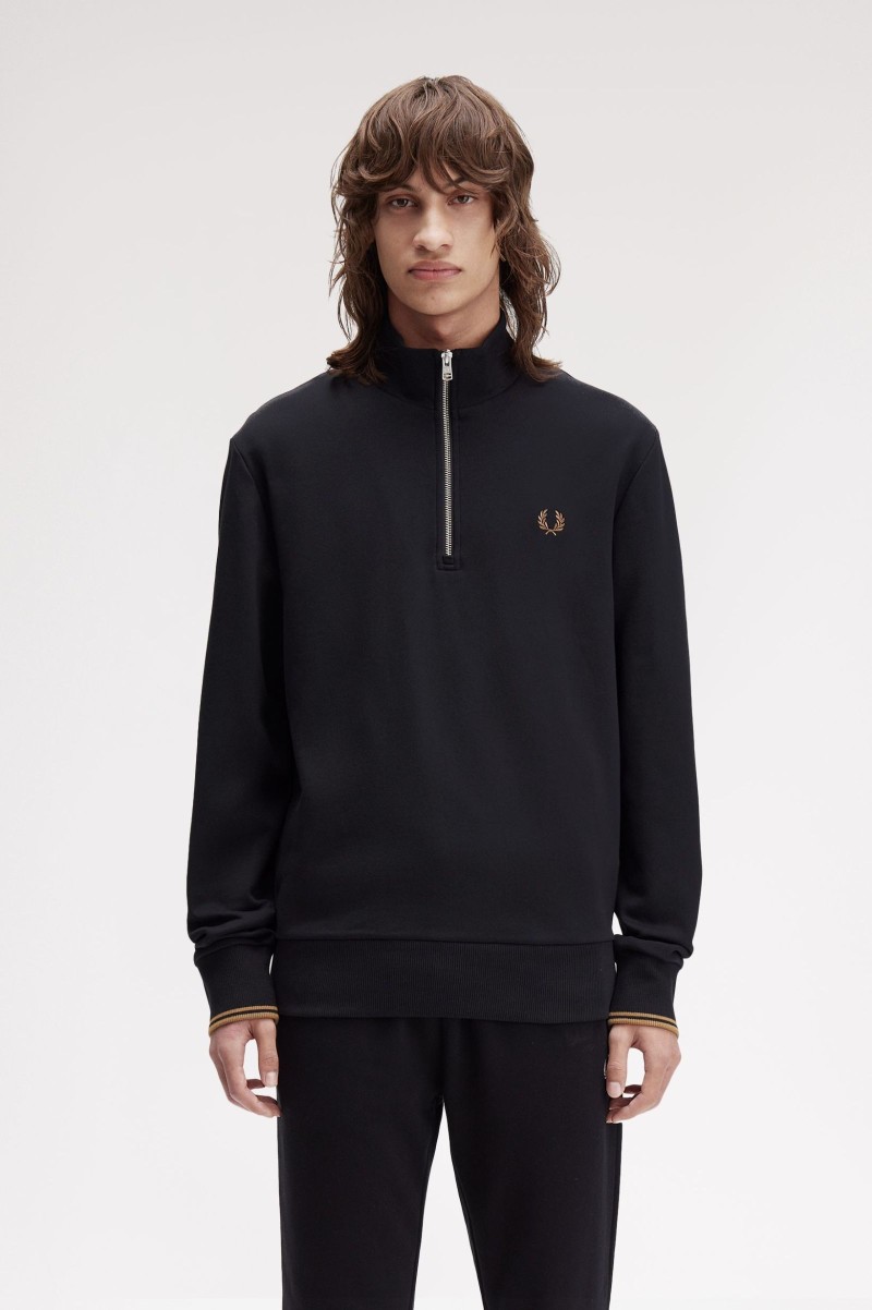 Fred Perry M3574 Half Zip Sweat...