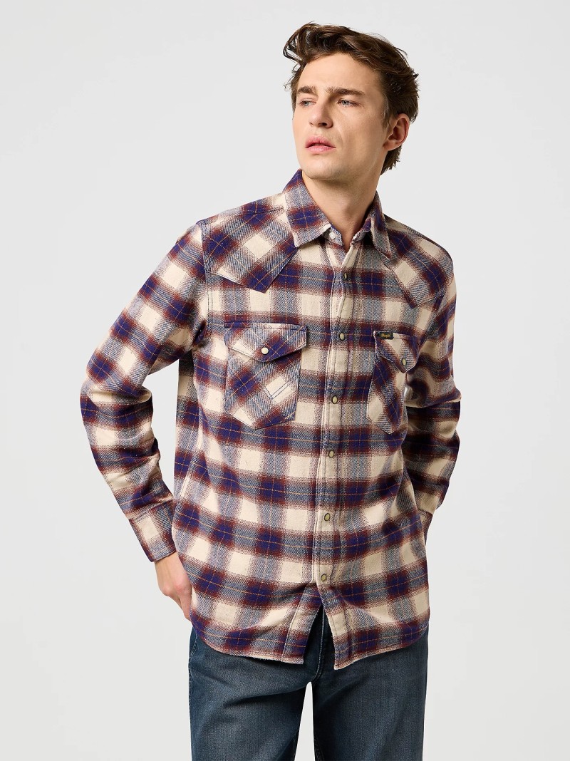 Wrangler Western Shirt Birch Blue
