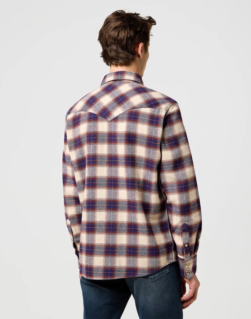 Wrangler Western Shirt Birch Blue