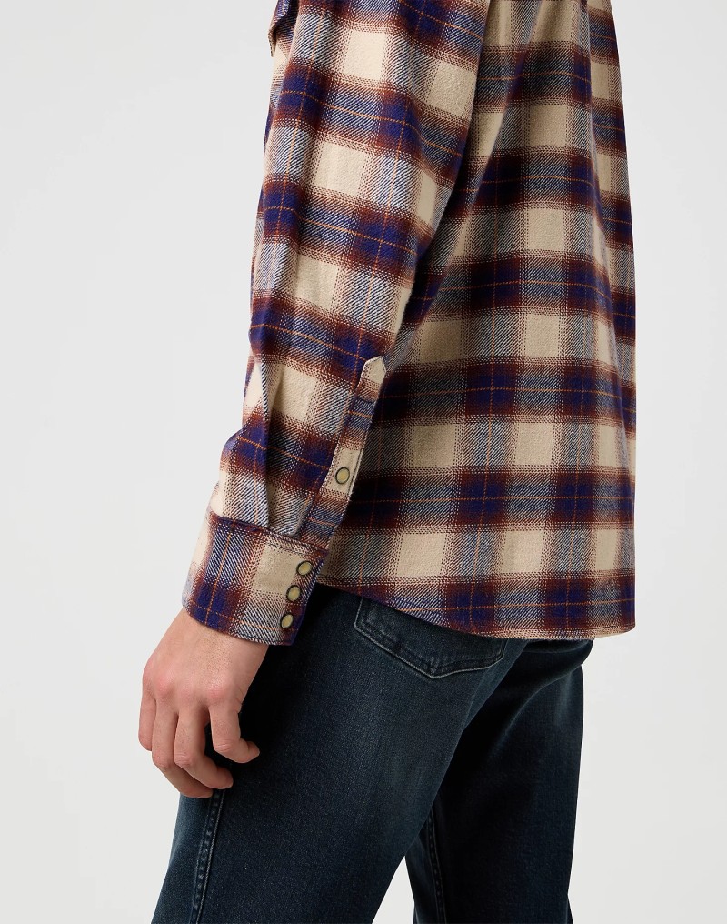 Wrangler Western Shirt Birch Blue