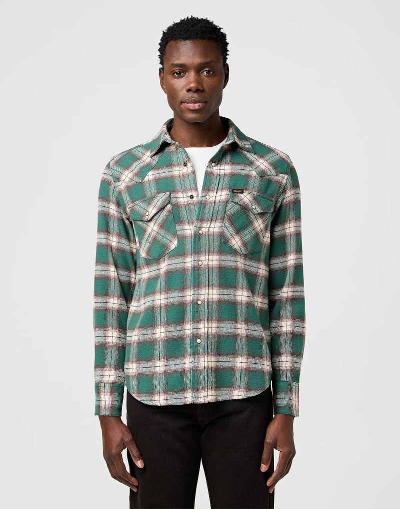 Wrangler Western Shirt Bistro Green