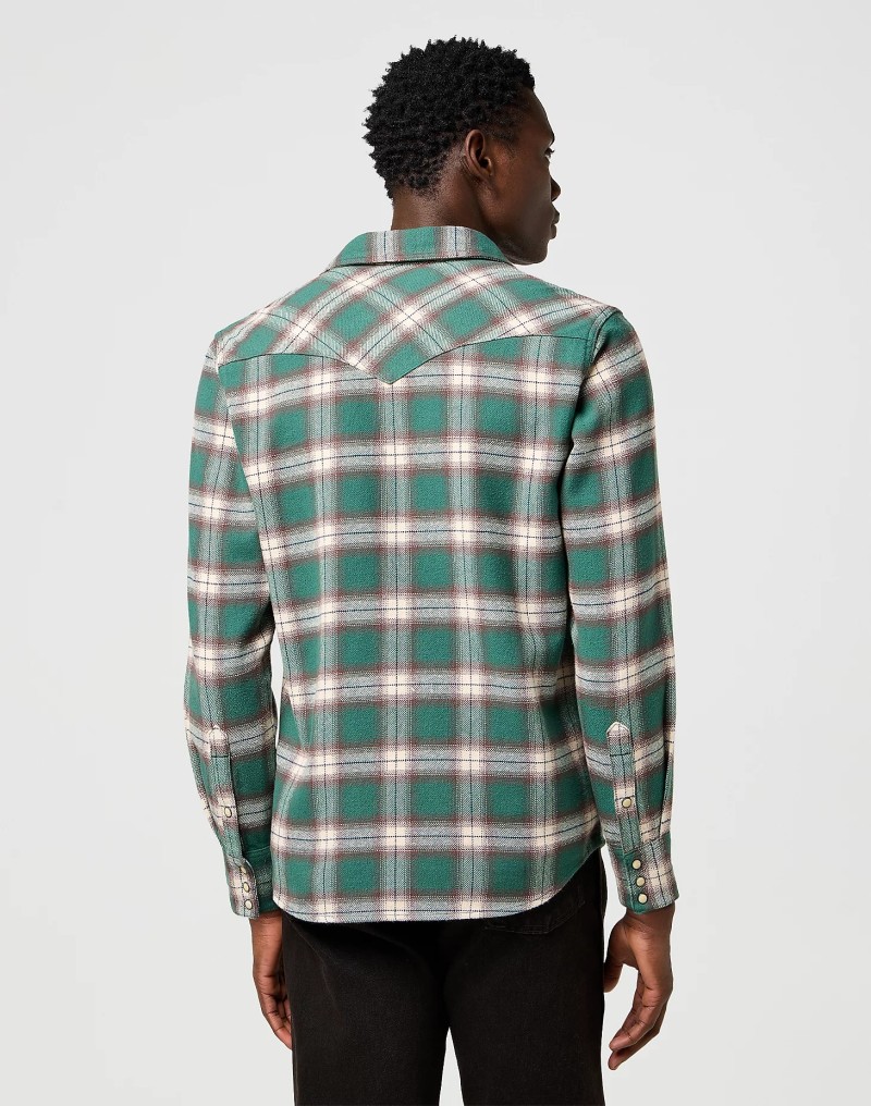 Wrangler Western Shirt Bistro Green