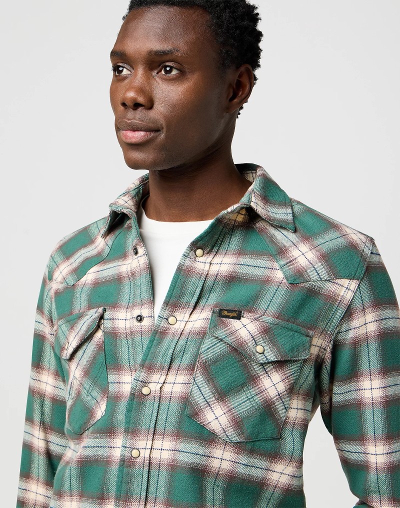 Wrangler Western Shirt Bistro Green