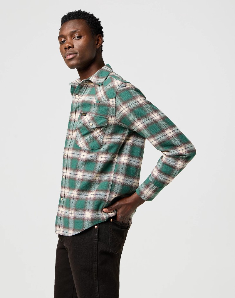 Wrangler Western Shirt Bistro Green