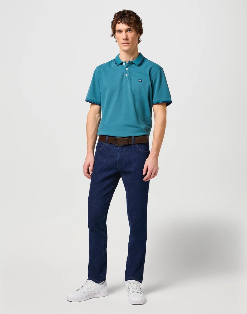 Wrangler Kabel Buckle Leather Belt Brown