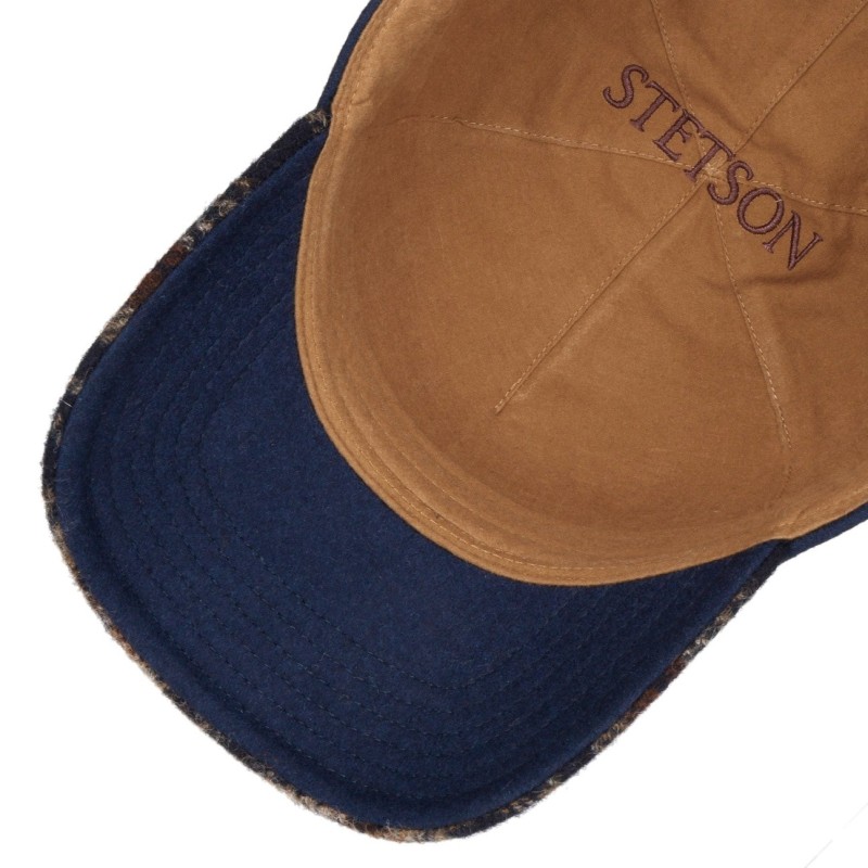 Stetson Wool Check Baseball Cap