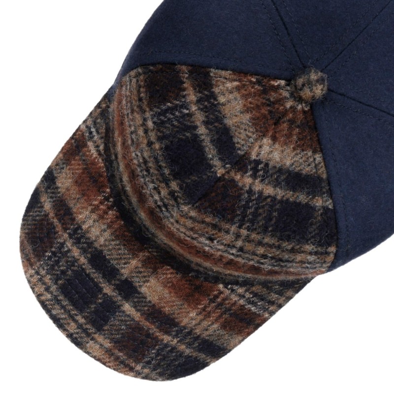 Stetson Wool Check Baseball Cap