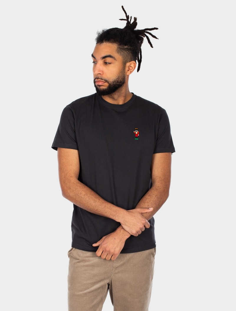 Iriedaily Nutcrax Embroidered Tee Coal
