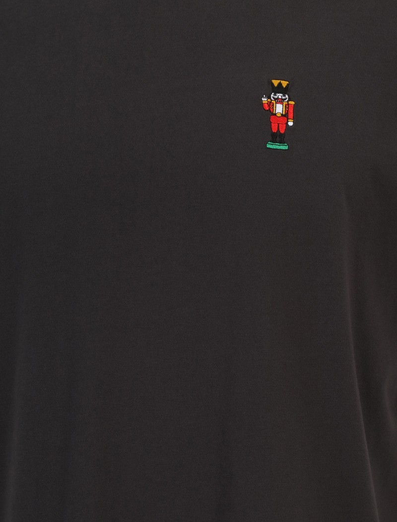 Iriedaily Nutcrax Embroidered Tee Coal