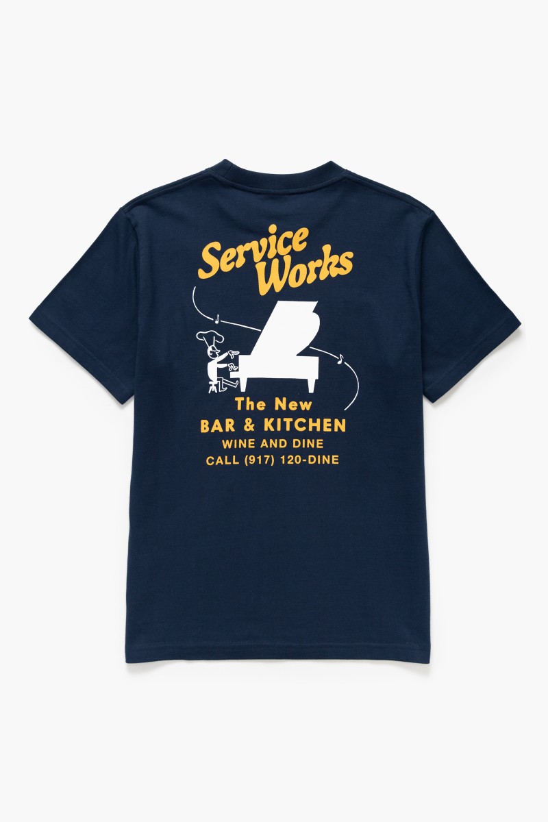Service Works Bar Kitchen Tee Navy