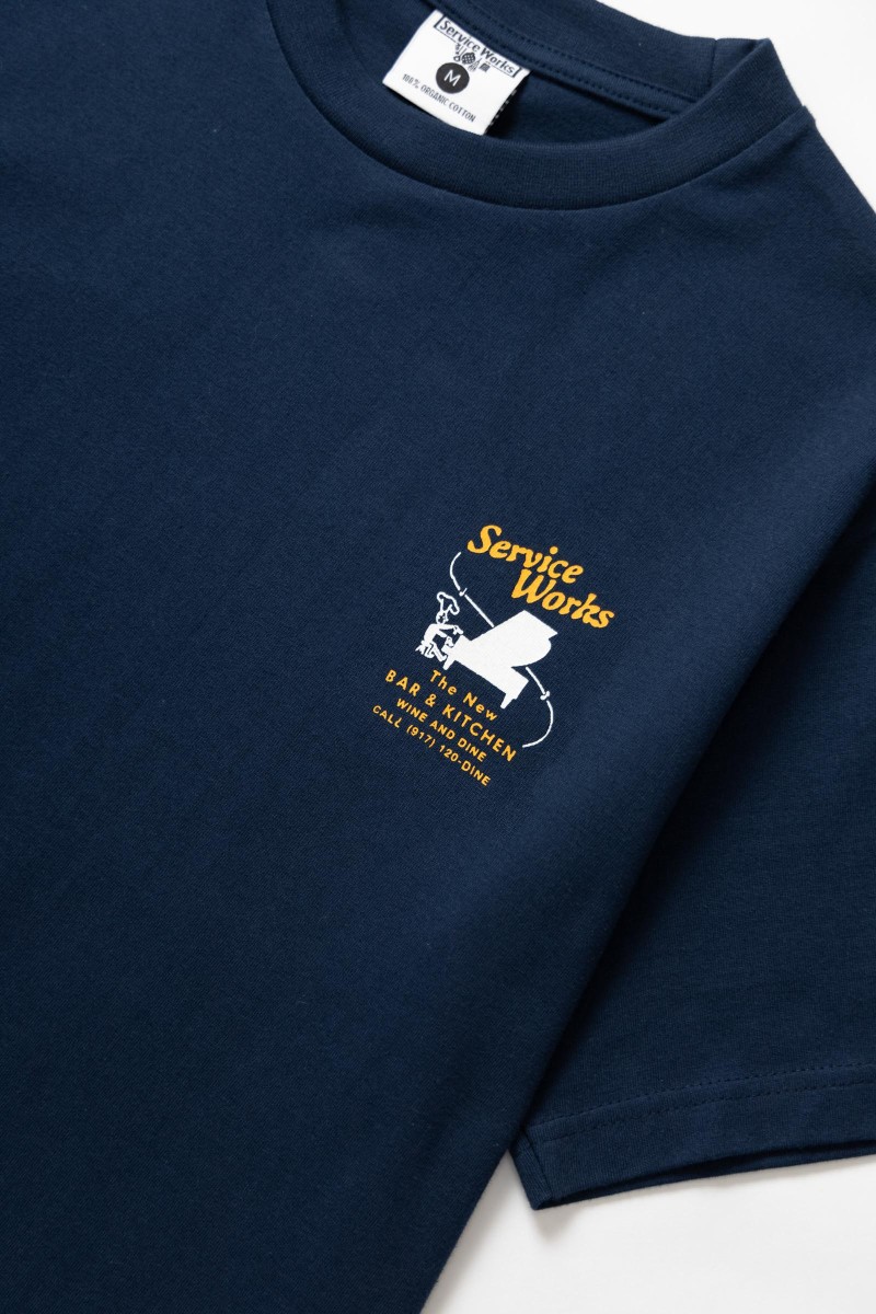 Service Works Bar Kitchen Tee Navy