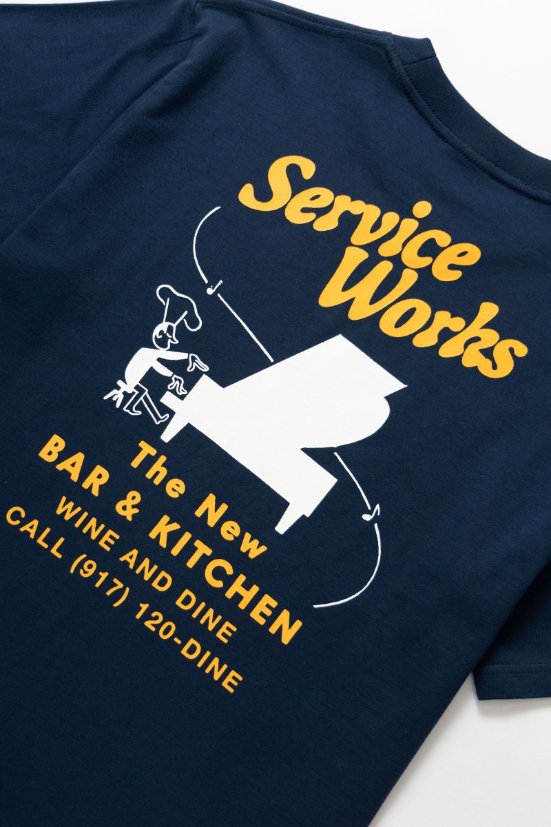 Service Works Bar Kitchen Tee Navy