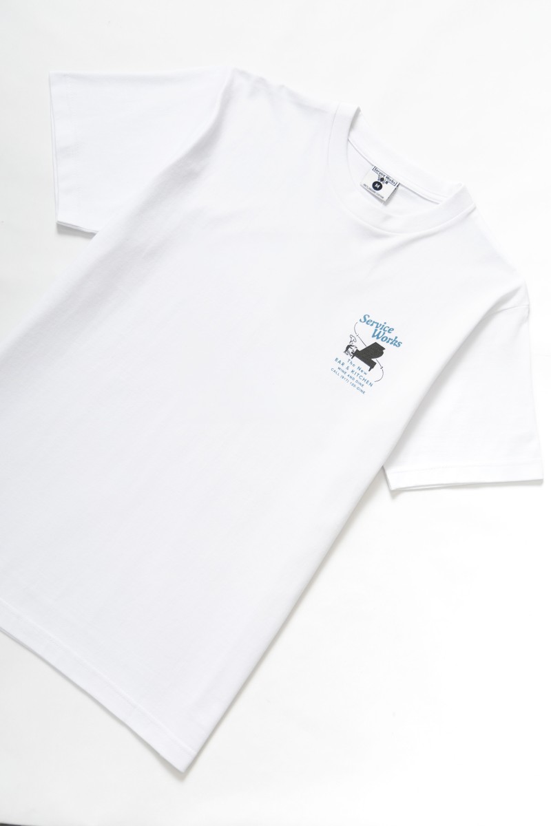 Service Works Bar Kitchen Tee White
