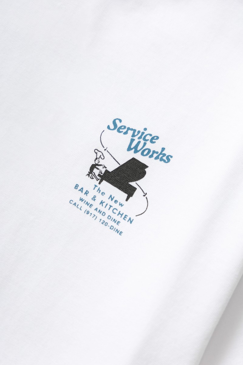 Service Works Bar Kitchen Tee White