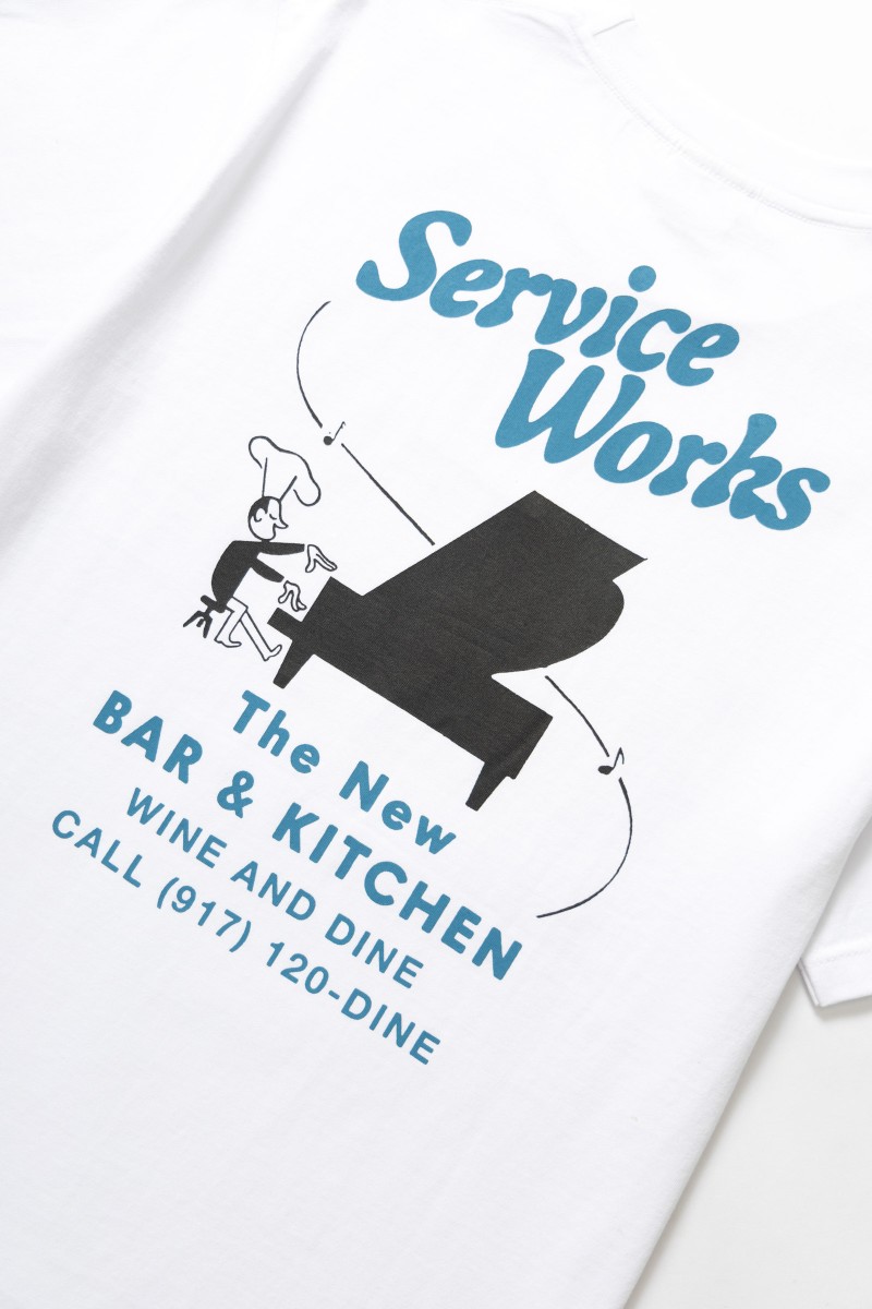Service Works Bar Kitchen Tee White