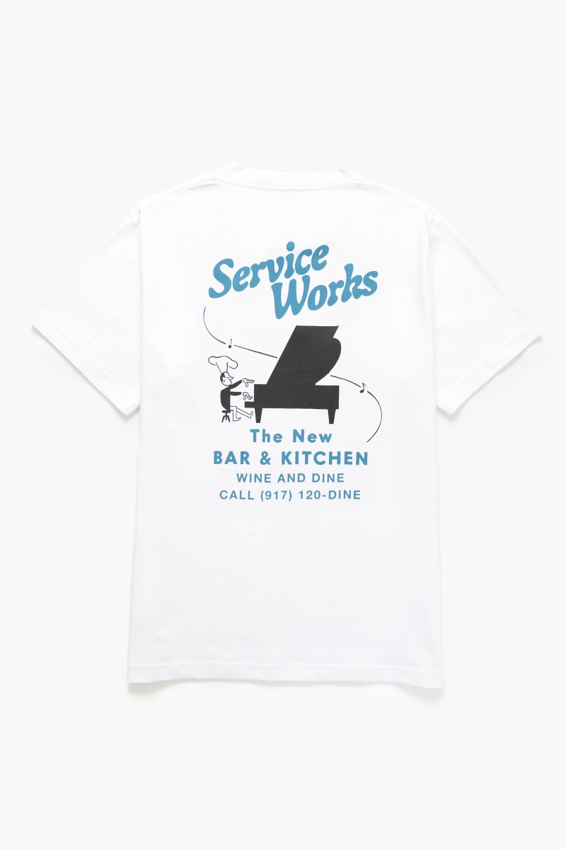 Service Works Bar Kitchen Tee White