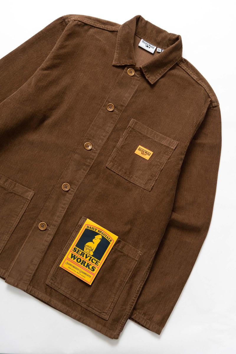 Service Works Corduroy Chore Shirt Bark