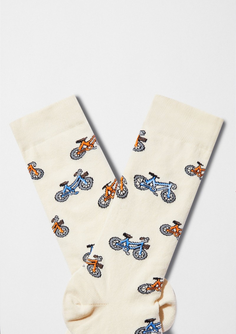 Besocks BeBicycle Socks Beige