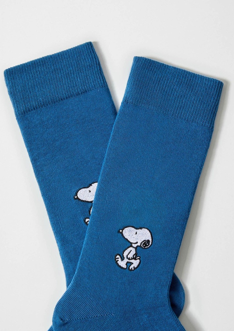 Besocks BeSnoopy Embroidered Socks Blue