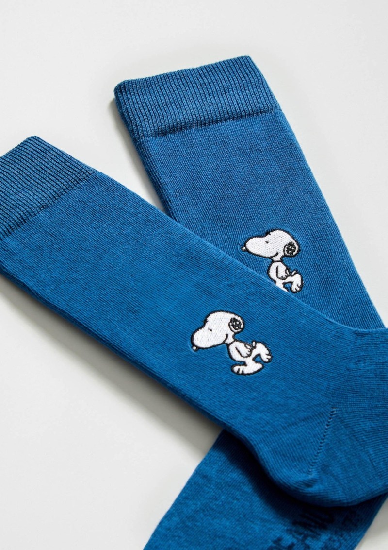 Besocks BeSnoopy Embroidered Socks Blue