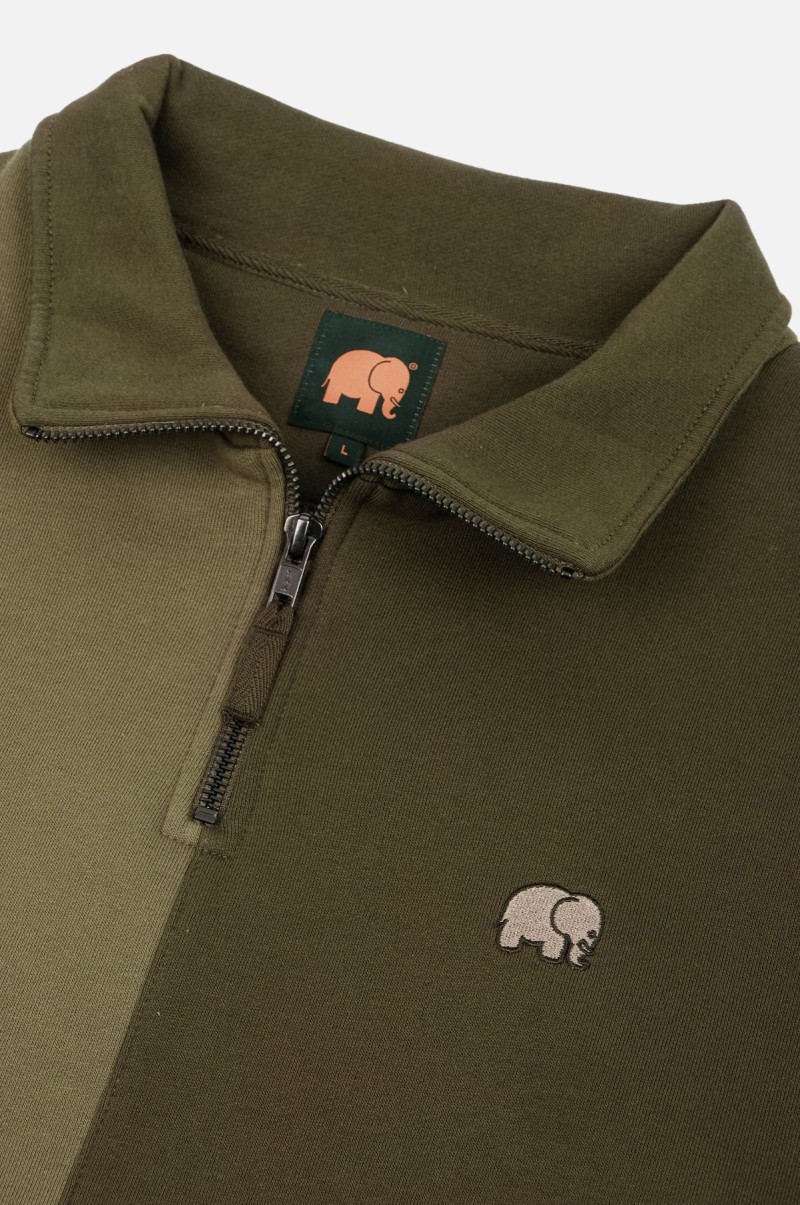 Trendsplant Color Block Quarter Zip...