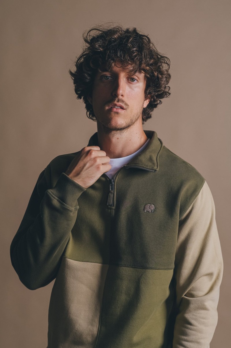 Trendsplant Color Block Quarter Zip...