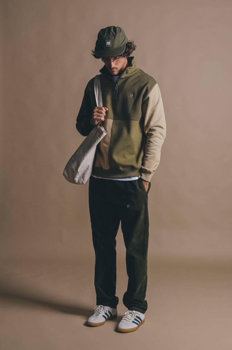 Trendsplant Color Block Quarter Zip...