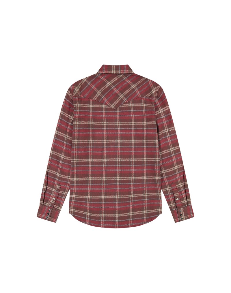 Wrangler Wester Shirt Ruby Wine