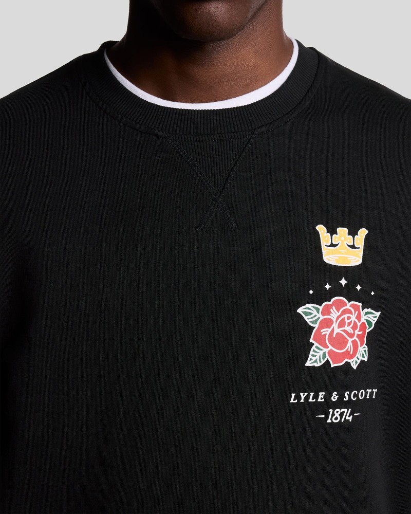 Lyle & Scott Rose And Crown Graphic...