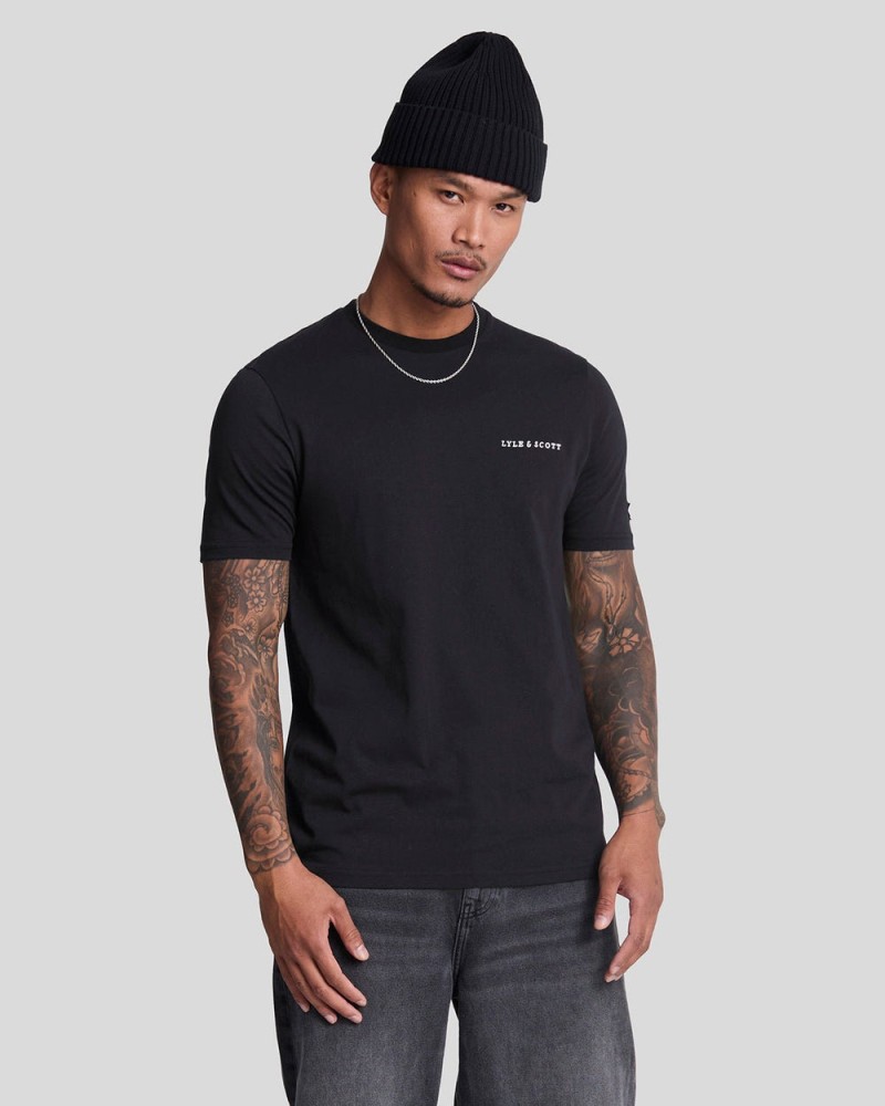 Lyle & Scott Embroidered Tee Dark...