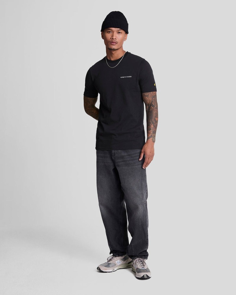 Lyle & Scott Embroidered Tee Dark...