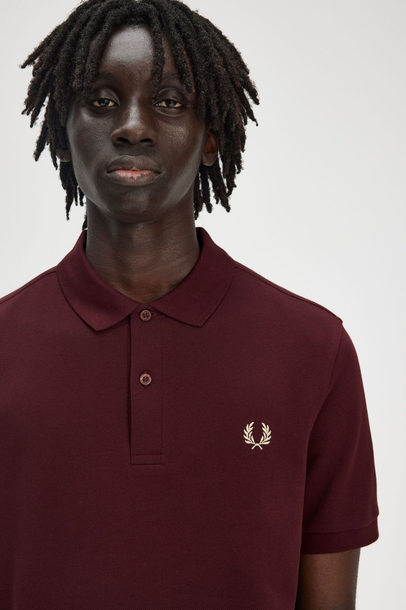 Fred Perry M6000 Plain Polo Oxblood/Ecru