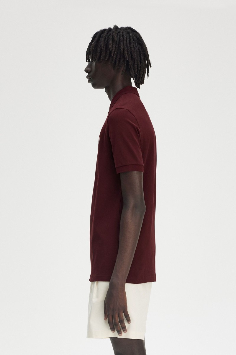 Fred Perry M6000 Plain Polo Oxblood/Ecru