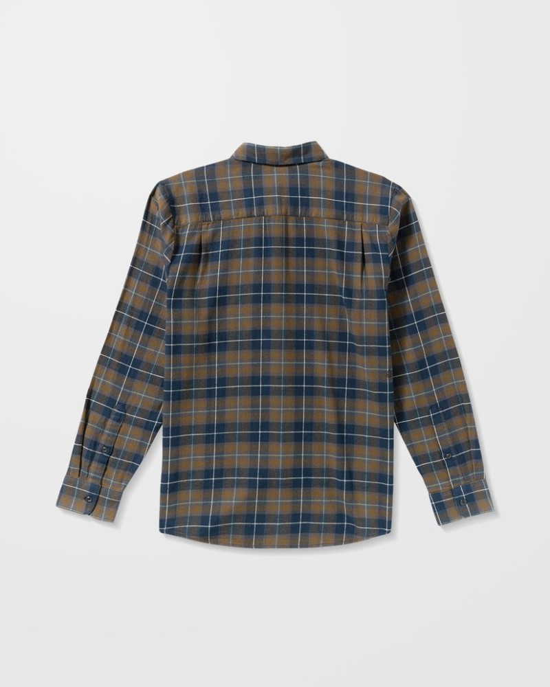 Volcom Caden Plaid Shirt Navy