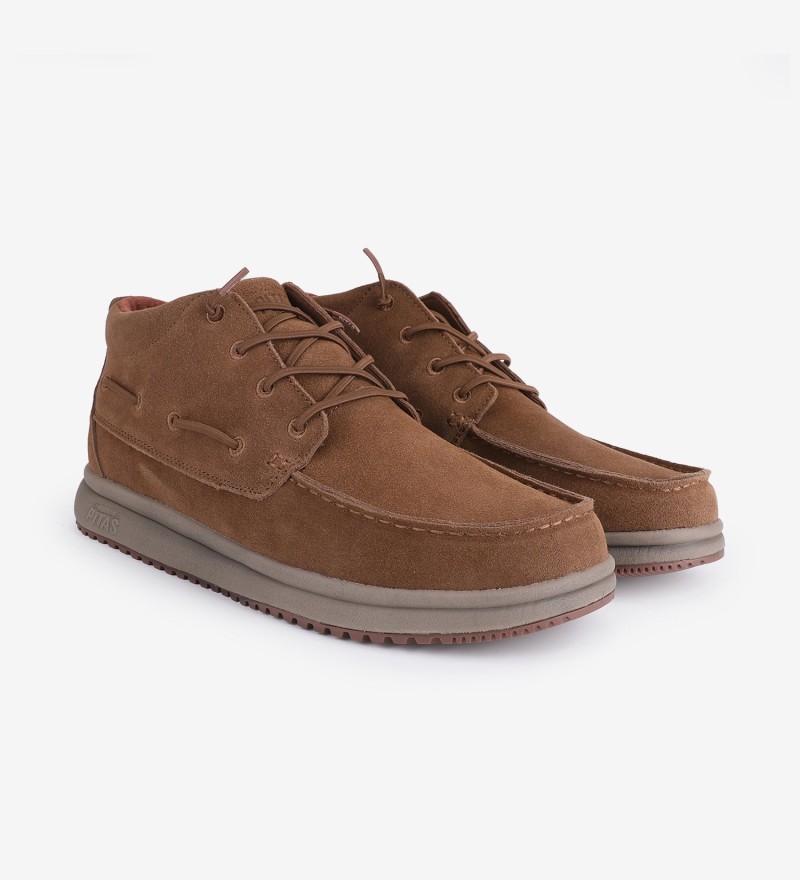 Walk In Pitas Timor Suede Wave Camel