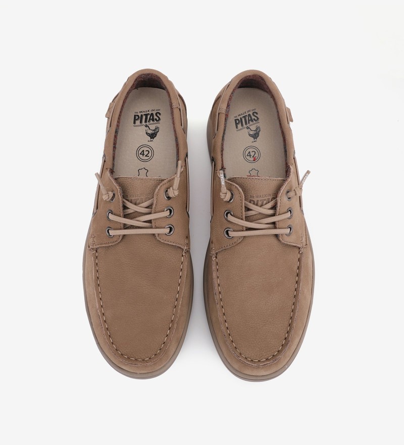 Walk In Pitas Daiki Leather Coast Beige