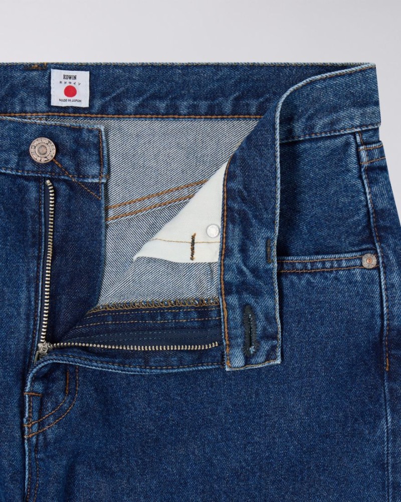 Ediwn Slim Tapered Jeans Kaihara Blue...